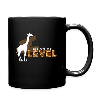 Viens à mon niveau - Mug uni - noir - Droite