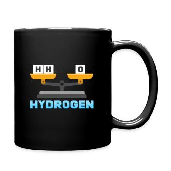 Hydrogen oxygen water - Full Colour Mug - black - Right