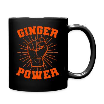 Rousse Ginger disant drôle de cadeau - Mug uni - noir - Droite