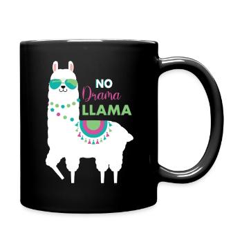 Llama - Full Colour Mug - black - Right