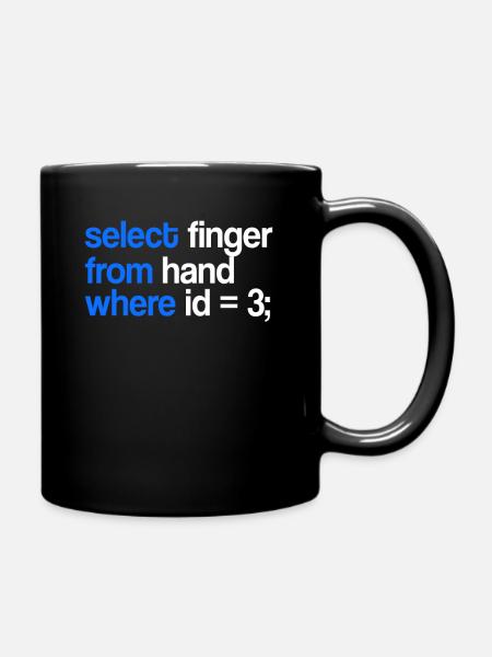 Informatiker Hardware Software Geschenk - Tasse einfarbig - Schwarz