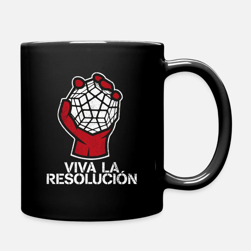 Viva la resolucion. Cubing-Cube-Cuber-Speedcubing - Mug uni - noir
