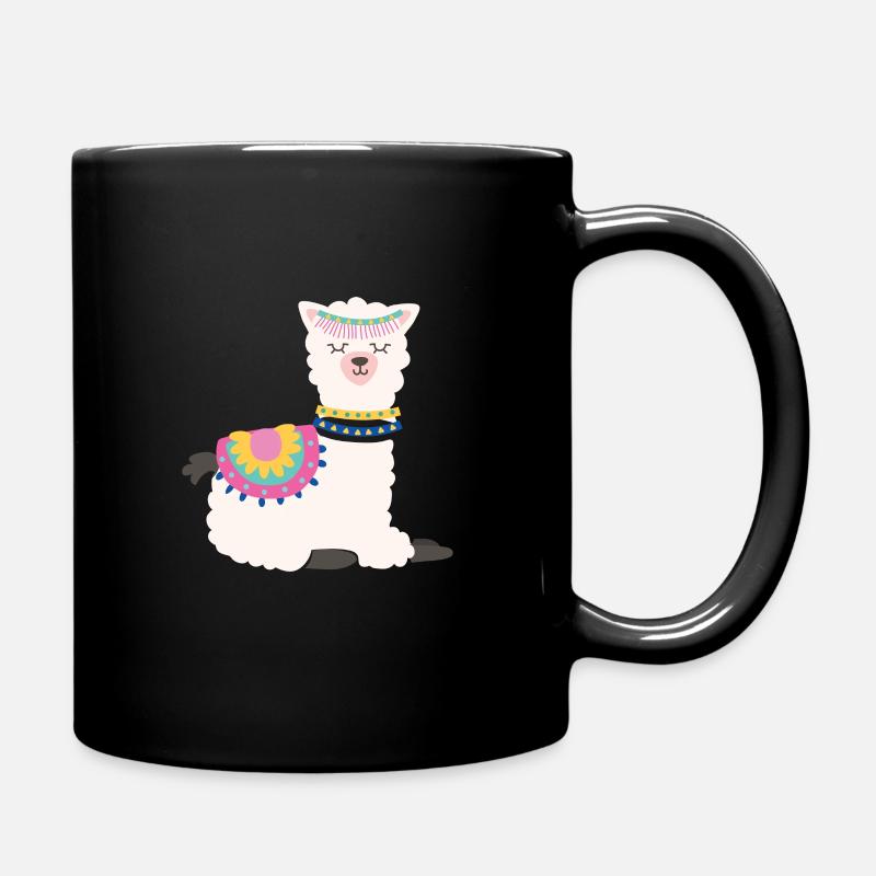 Alpaga endormi - Mug uni - noir