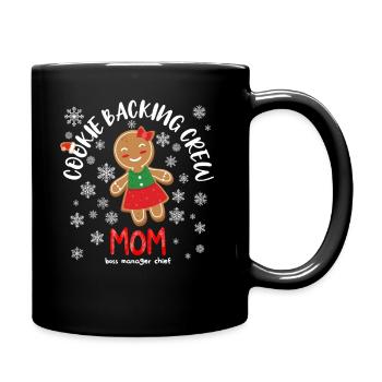 Cookie Baking Team Geschenkidee Weihnachten - Tasse einfarbig - Schwarz - Rechts