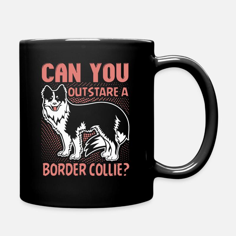 Pouvez-vous devancer un Border Collie - Mug uni - noir