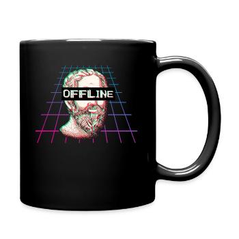 Plato Philosophy Vaporwave Offline Gift - Mug uni - noir - Droite