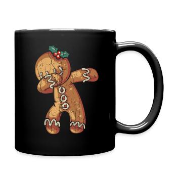 Dabbing Ginger Bread Graphic Gifts Christmas - Tasse einfarbig - Schwarz - Rechts