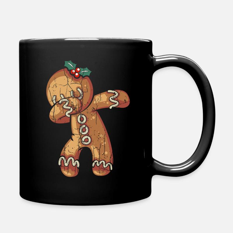 Dabbing Ginger Bread Graphic Gifts Christmas - Tasse einfarbig - Schwarz
