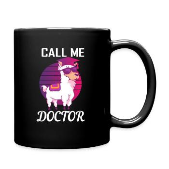 Call me Doctor - Doctorat en alpaga Lama - Mug uni - noir - Droite