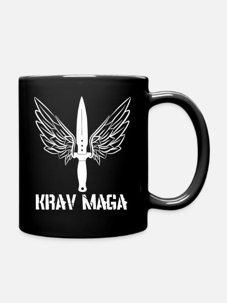 Couteau Krav Maga avec ailes - Mug uni - noir