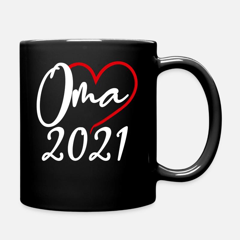 Oma 2021 - Tasse einfarbig - Schwarz