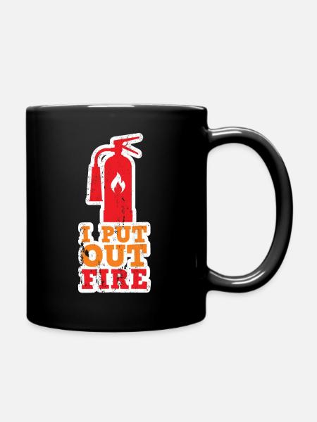 Extincteur d'incendie - Mug uni - noir