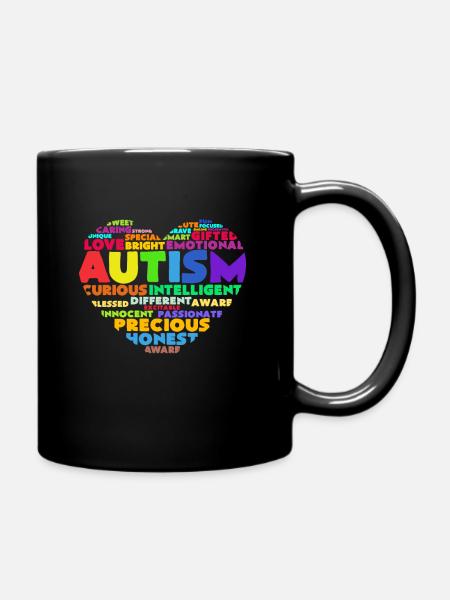 autism - Full Colour Mug - black