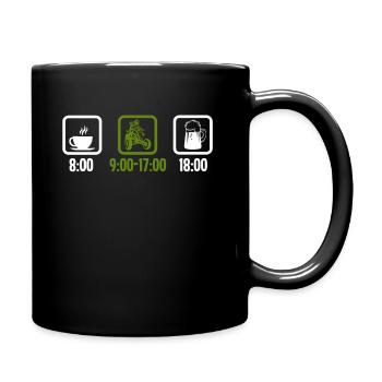 Cool ATV quad driver gift - Full Colour Mug - black - Right