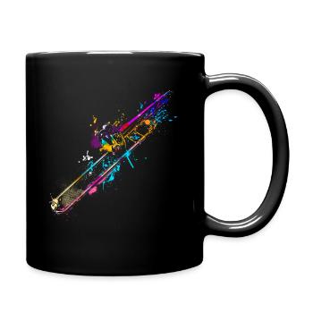 Trombonist | Trombone splash of color gift for - Full Colour Mug - black - Right