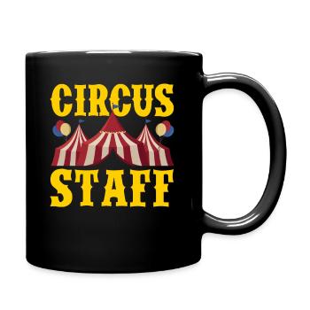 Circus Staff Vintage Circus Birthday Costume - Full Colour Mug - black - Right
