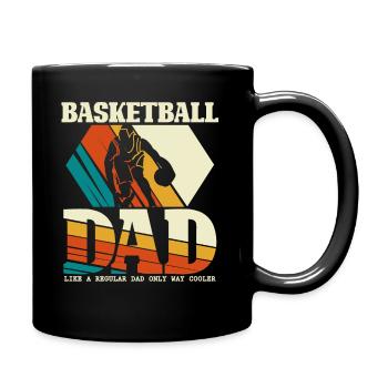 Basketball dad - basketball fathers day - Full Colour Mug - black - Right