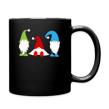 Imp gnome colorful holidays - Full Colour Mug - black - Right