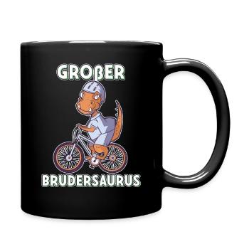 Großer Brudersaurus 2020 Bruder Dino ich werde - Tasse einfarbig - Schwarz - Rechts