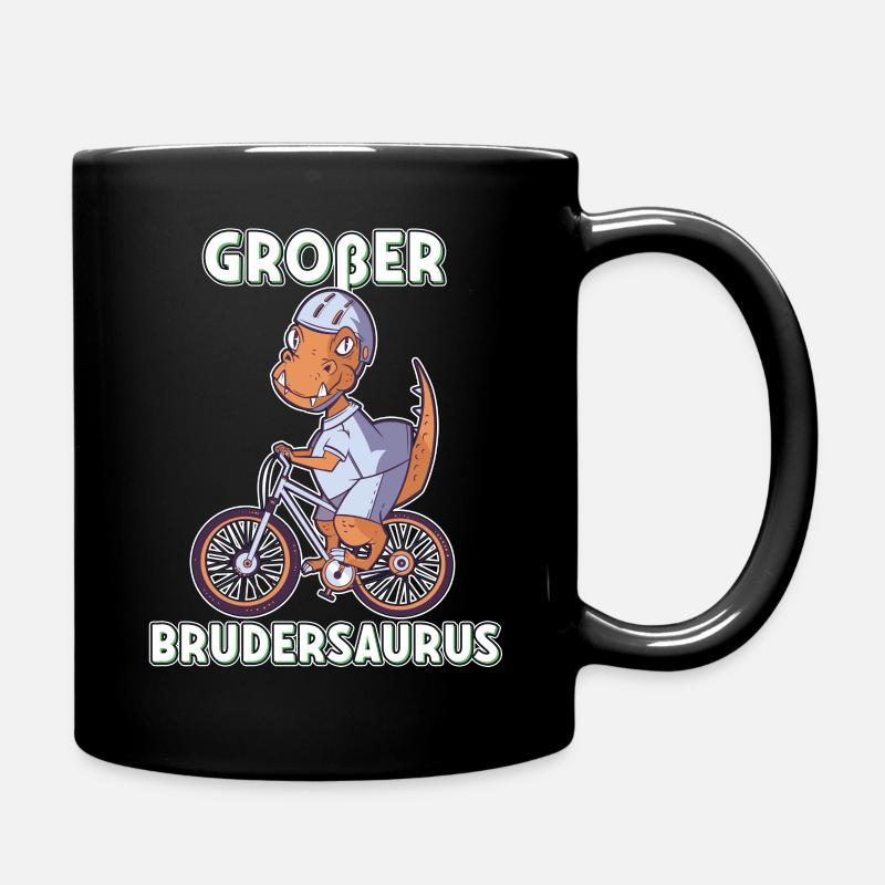 Großer Brudersaurus 2020 Bruder Dino ich werde - Tasse einfarbig - Schwarz