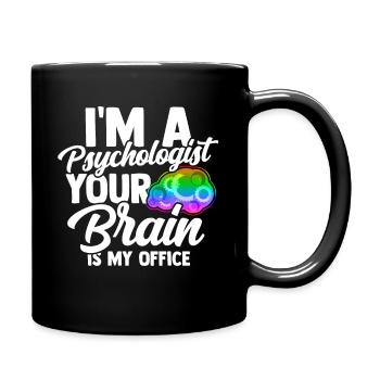 Psychology brain anthropology Freud therapist - Full Colour Mug - black - Right