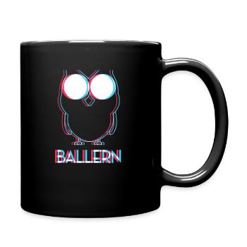 Trippy Owl Techno LSD Trip Rave Goa Trance - Mug uni - noir - Droite