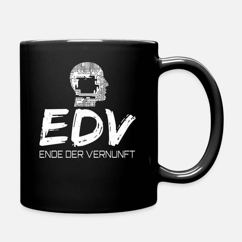 EDV - Ende Der Vernunft - Tasse einfarbig - Schwarz