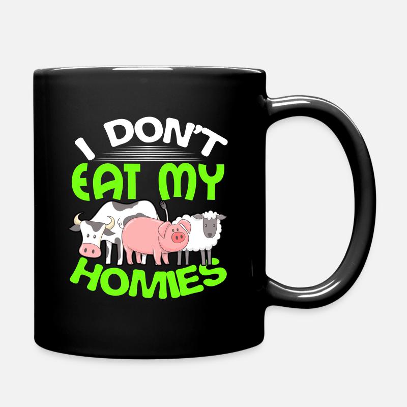 vegan - Mug uni - noir