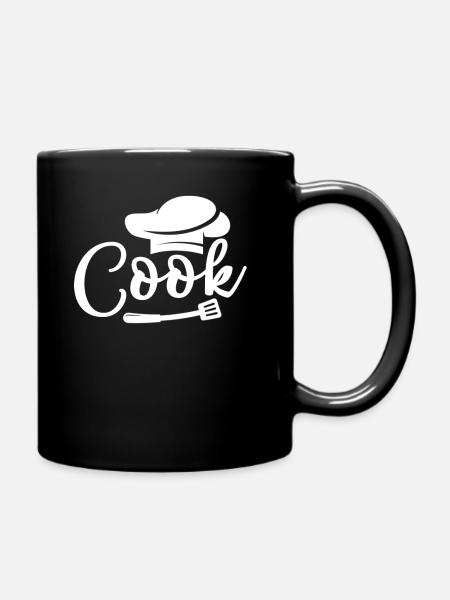 Cook Koch Geschenk - Tasse einfarbig - Schwarz