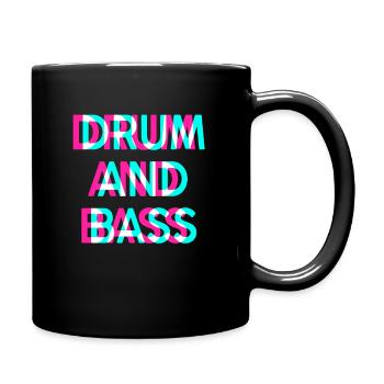 Drum and Bass Trippy Rave Festival Raver - Tasse einfarbig - Schwarz - Rechts