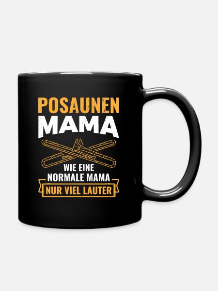 Posaune - Tasse einfarbig - Schwarz