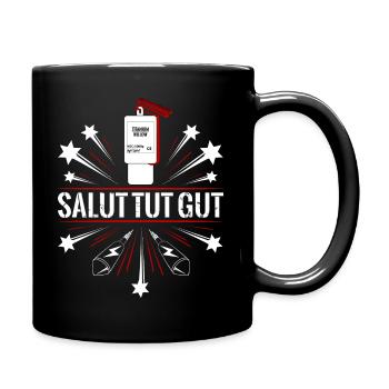 Salut feu d'artifice - Mug uni - noir - Droite