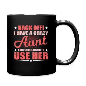 tante - Mug uni - noir - Droite