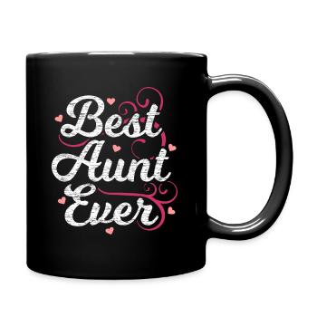 tante - Mug uni - noir - Droite