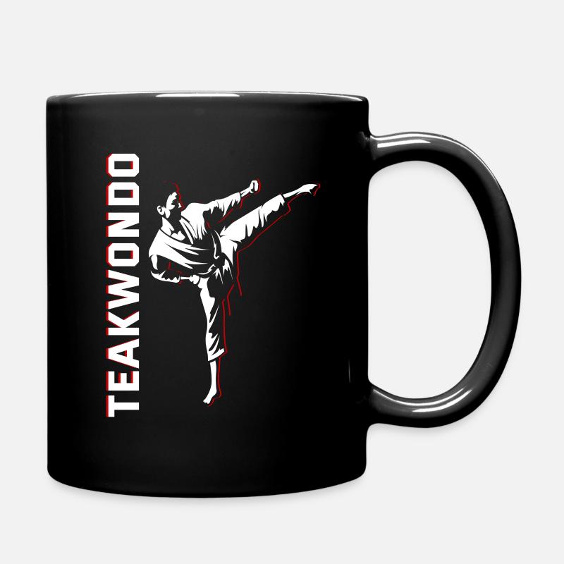 Teakwondo Kampfsport - Tasse einfarbig - Schwarz