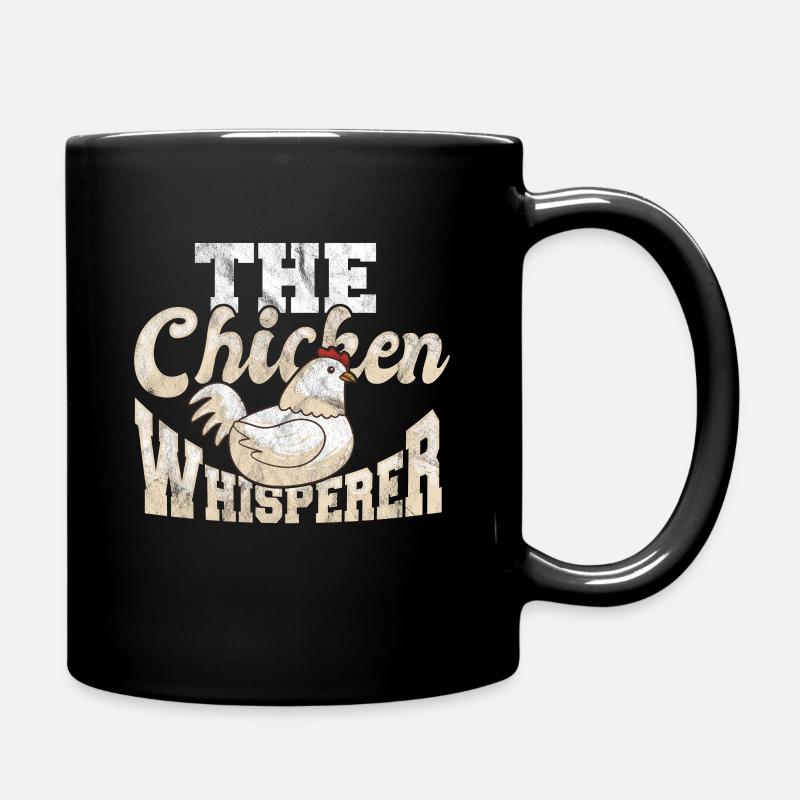 Huhn - Tasse einfarbig - Schwarz