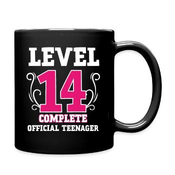 14e anniversaire fille cadeau adolescent 14 ans - Mug uni - noir - Droite