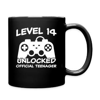 14e anniversaire joueur de cadeau adolescent 14 ans - Mug uni - noir - Droite