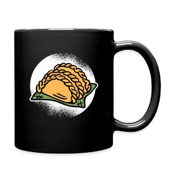 Empanadas Teigtasche Spanien Grafik - Tasse einfarbig - Schwarz - Rechts
