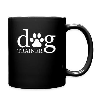 Funny dog trainer dog trainer dog school - Full Colour Mug - black - Right