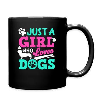 Dog owner, dog lover, dog lover - Full Colour Mug - black - Right