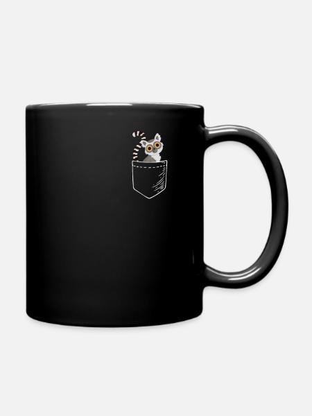 Lemur - Full Colour Mug - black