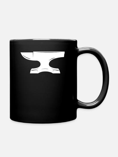 Anvil Graphic Design T-Shirt Gift Blacksmith - Full Colour Mug - black
