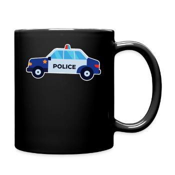Voiture de police voiture de police voiture de police - Mug uni - noir - Droite