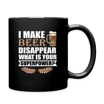 Beer funny sayings beer drinker gift - Full Colour Mug - black - Right