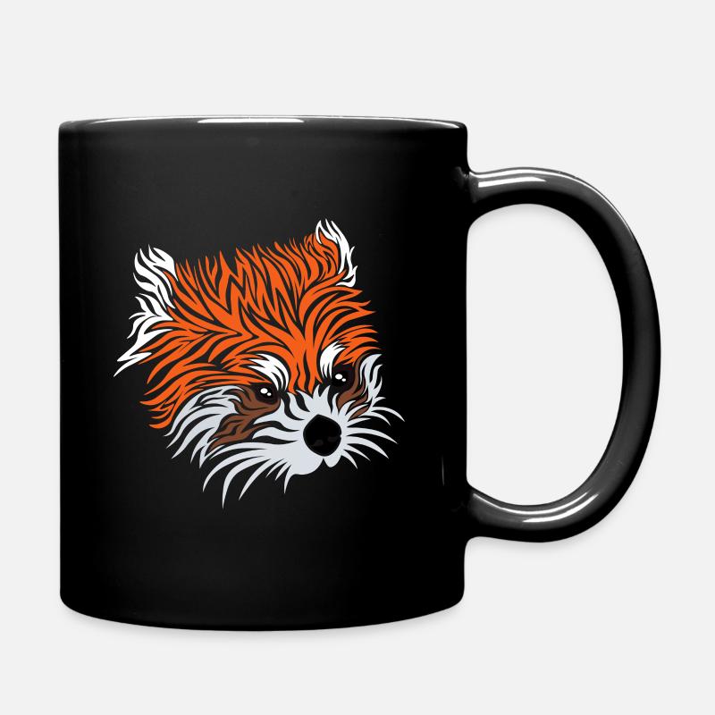 Cute red panda, kawaii red panda - Full Colour Mug - black
