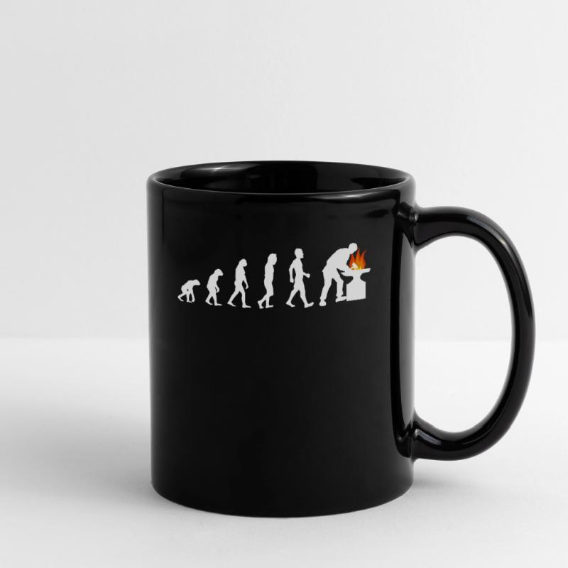 Chemise de maréchal-ferrant Evolution Blacksmith Flames Mug uni