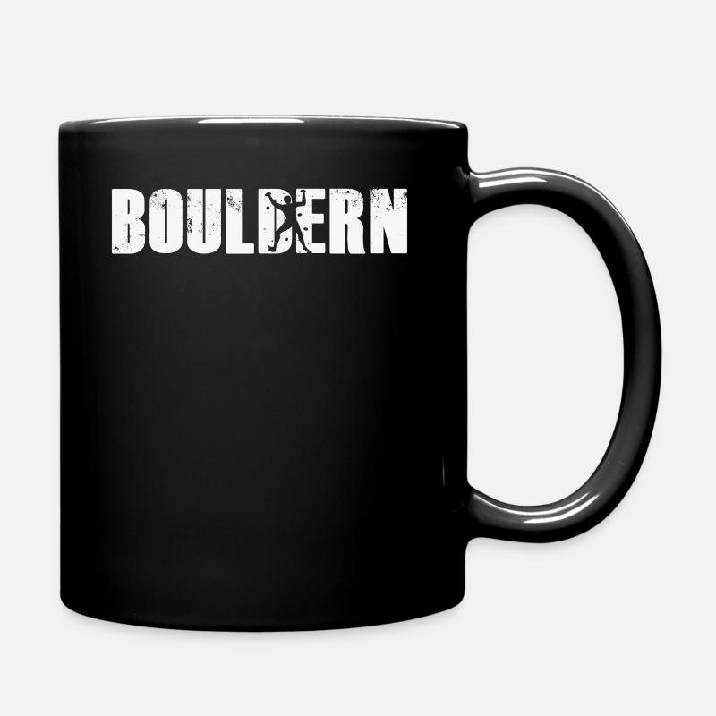 Bouldern - Tasse einfarbig - Schwarz