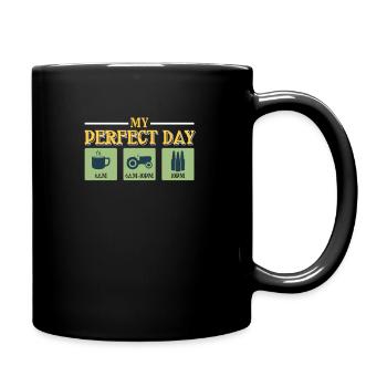 tractor - Full Colour Mug - black - Right
