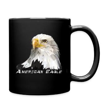Bald eagle - Full Colour Mug - black - Right